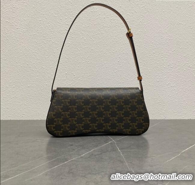 Buy Discount Celine Medium Lola Shoulder bag in Triomphe Canvas 115533 Tan 2024 Top