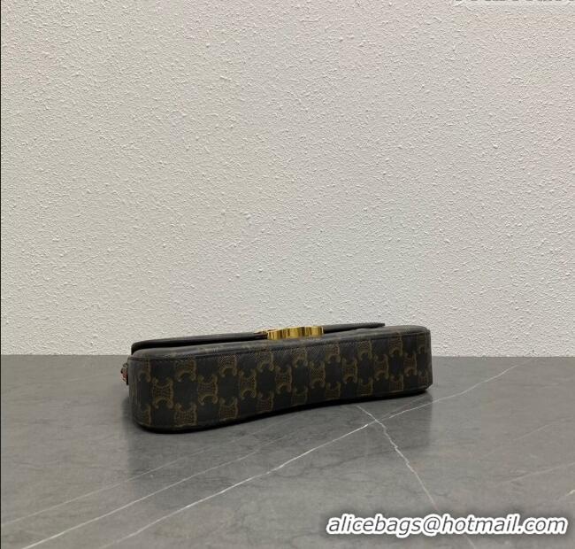 Buy Discount Celine Medium Lola Shoulder bag in Triomphe Canvas 115533 Tan 2024 Top