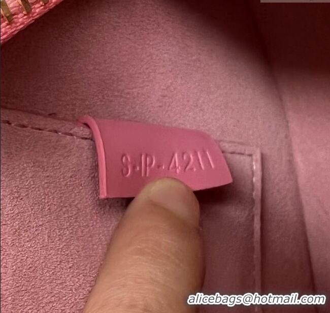 Discount Celine TRIOMPHE Oval Bag in Smooth Calfskin 198604 Pink 2024 Top