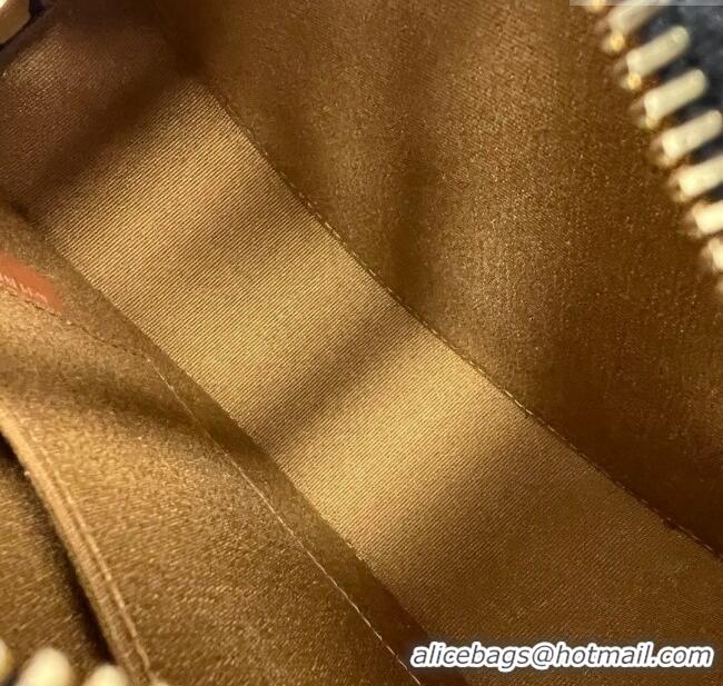 Luxury Cheap Celine TRIOMPHE Oval Bag in Triomphe Canvas and Calfskin 198604 Tan 2024 Top