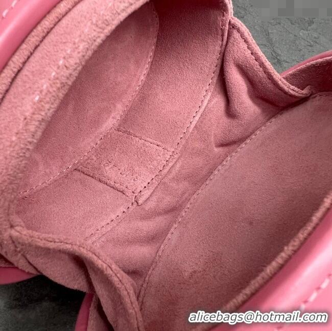 Best Price Celine TRIOMPHE Oval Top Handle Bag in Smooth Calfskin 198613 Pink 2024 Top