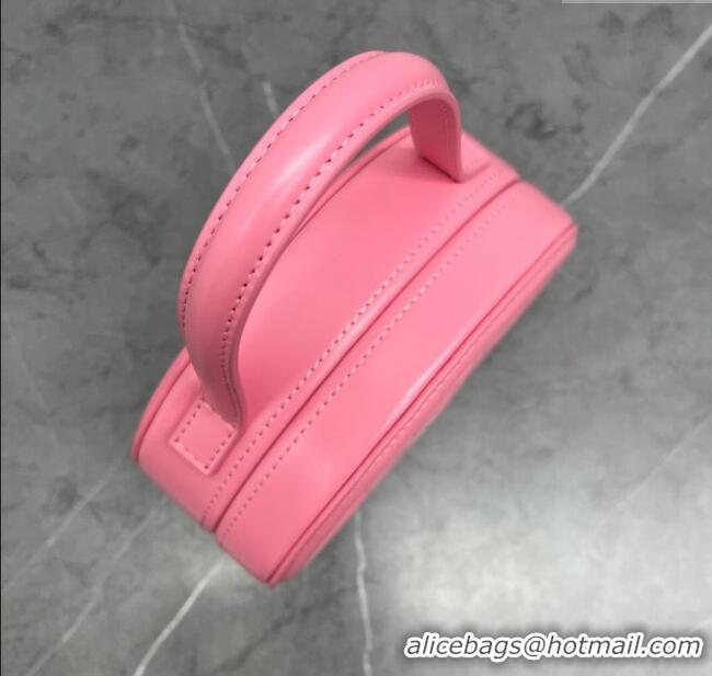Best Price Celine TRIOMPHE Oval Top Handle Bag in Smooth Calfskin 198613 Pink 2024 Top