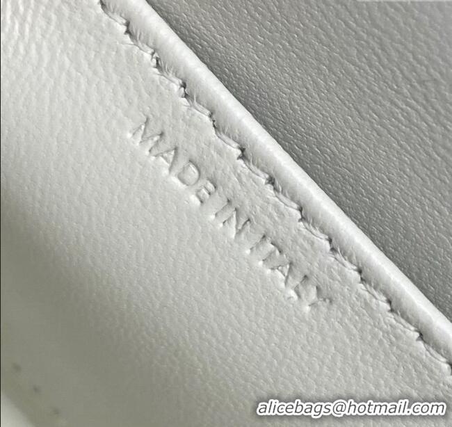 Buy New Cheap Celine Belt Bag Triomphe Belt in Shiny Calfskin 101555 White 2024 Top