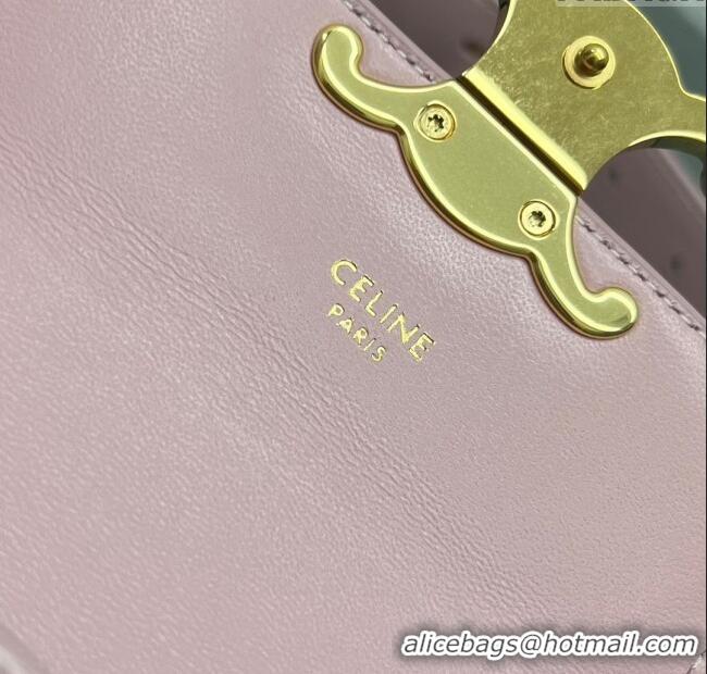 Grade Quality Celine Belt Bag Triomphe Belt in Shiny Calfskin 101555 Pink 2024 Top