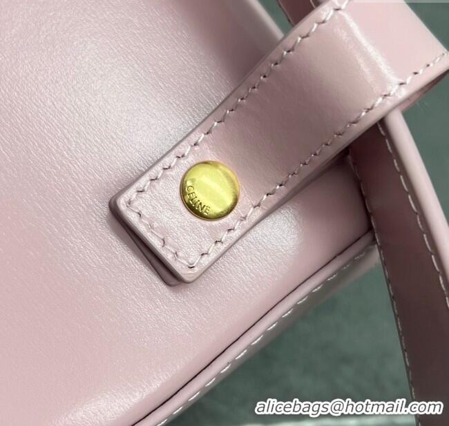 Grade Quality Celine Belt Bag Triomphe Belt in Shiny Calfskin 101555 Pink 2024 Top