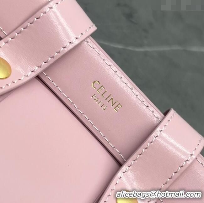 Grade Quality Celine Belt Bag Triomphe Belt in Shiny Calfskin 101555 Pink 2024 Top