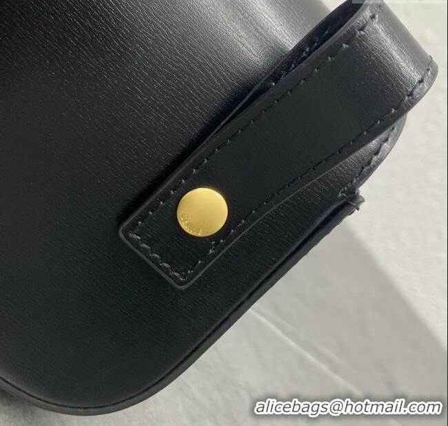 Original Cheap Celine Belt Bag Triomphe Belt in Shiny Calfskin 101555 Black 2024 Top