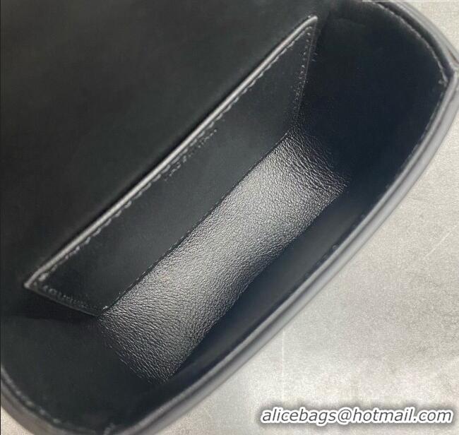 Original Cheap Celine Belt Bag Triomphe Belt in Shiny Calfskin 101555 Black 2024 Top