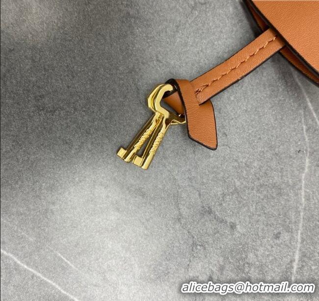 New Cheap Celine Small 16 Bag in Calfskin with Two Strap 188003 Tan 2024 (Top)