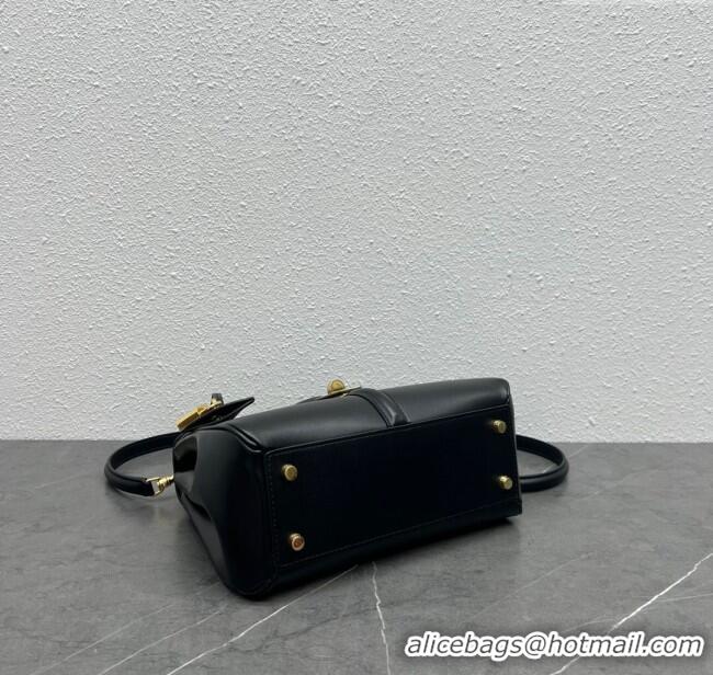 Grade Quality Celine Small 16 Bag in Calfskin with Two Strap 188003 Black 2024 (Top)