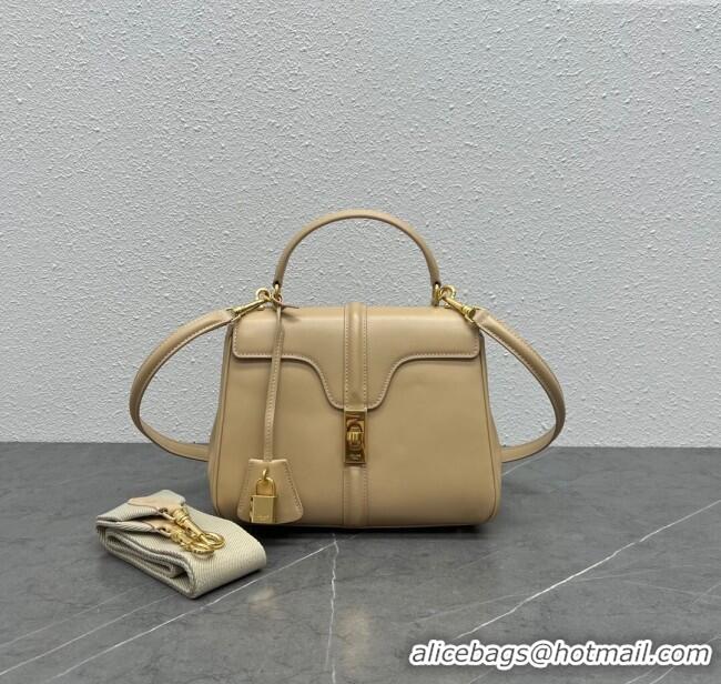 Top Quality Celine Small 16 Bag in Calfskin with Two Strap 188003 Nude 2024 (Top)