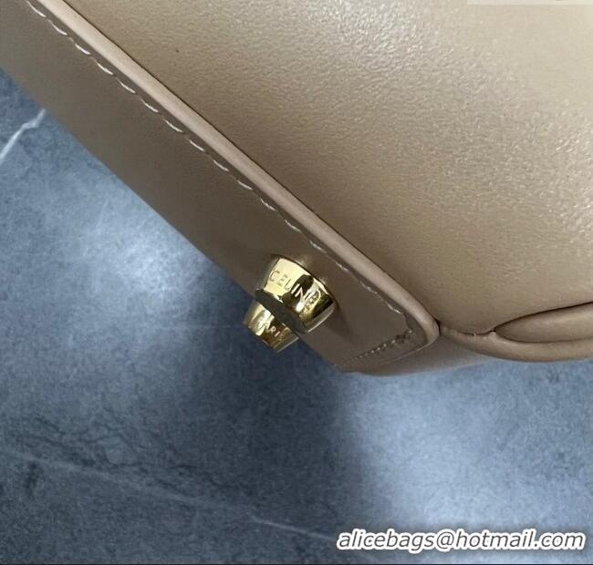 Top Quality Celine Small 16 Bag in Calfskin with Two Strap 188003 Nude 2024 (Top)