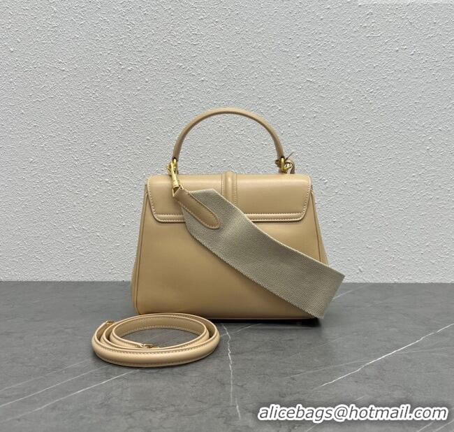 Top Quality Celine Small 16 Bag in Calfskin with Two Strap 188003 Nude 2024 (Top)