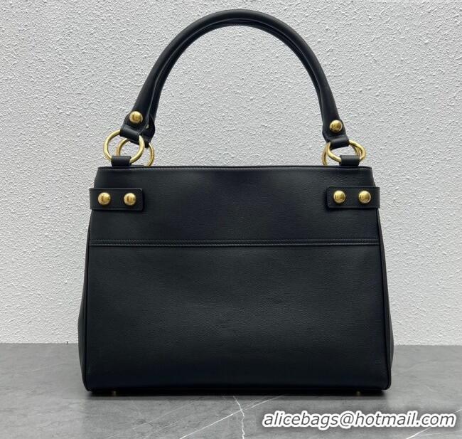 Promotional Celine Medium ANNABEL Bag in Supply Calfskin 113343 Black 2024 (Top)