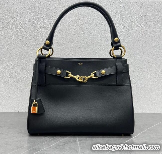 Promotional Celine Medium ANNABEL Bag in Supply Calfskin 113343 Black 2024 (Top)