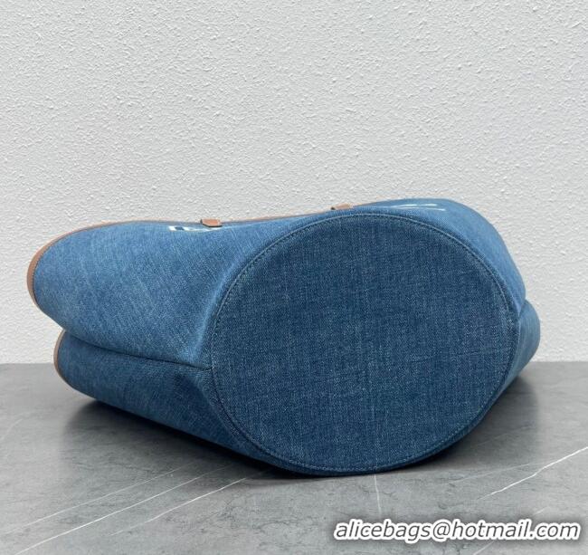 Most Popular Celine Large Couffin Shopping Bag in Blue Denim 196262 2024 (Top)