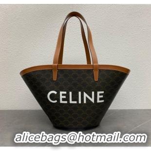 Grade Quality Celine Medium Couffin Shopping Bag in Brown Triomphe Canvas 196952 2024