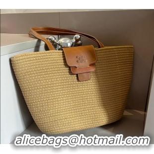 Buy New Cheap Celine Straw Tote Shopping Bag 0618 Khaki/Brown 2024
