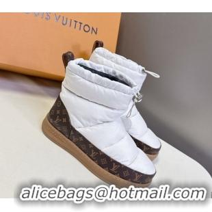 Grade Quality Louis Vuitton LV Cloud Ankle Boots Sneaker in Nylon and Monogram Canvas White 1AIVJ7 1021086