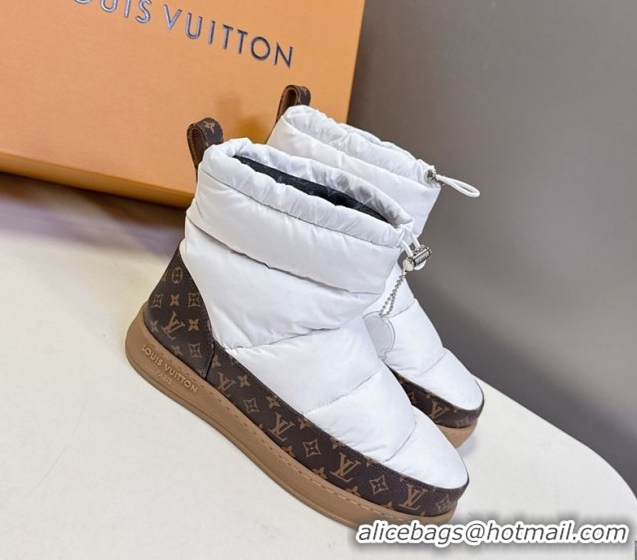 Grade Quality Louis Vuitton LV Cloud Ankle Boots Sneaker in Nylon and Monogram Canvas White 1AIVJ7 1021086