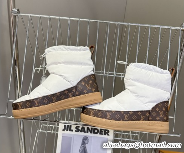 Grade Quality Louis Vuitton LV Cloud Ankle Boots Sneaker in Nylon and Monogram Canvas White 1AIVJ7 1021086