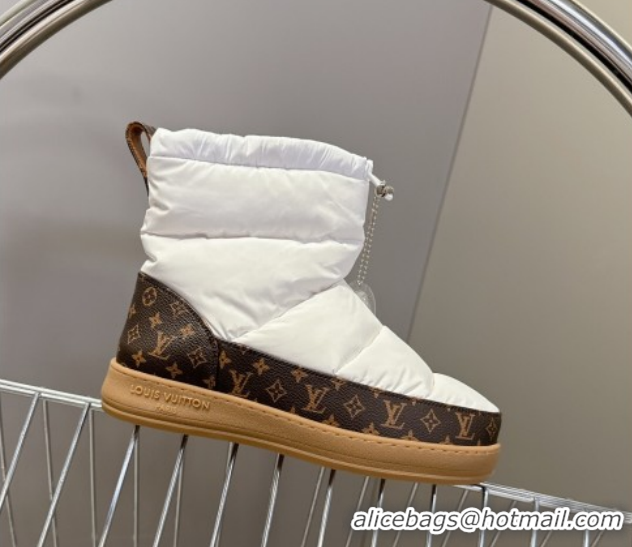 Grade Quality Louis Vuitton LV Cloud Ankle Boots Sneaker in Nylon and Monogram Canvas White 1AIVJ7 1021086
