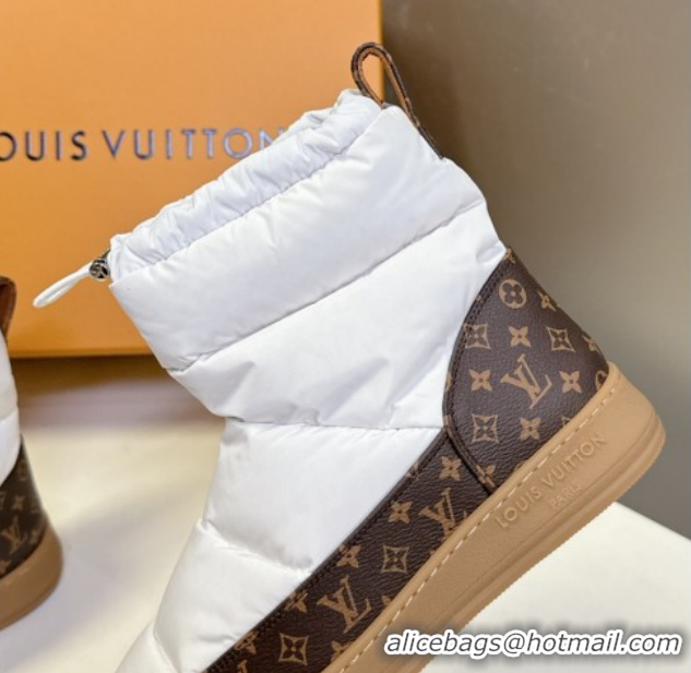 Grade Quality Louis Vuitton LV Cloud Ankle Boots Sneaker in Nylon and Monogram Canvas White 1AIVJ7 1021086