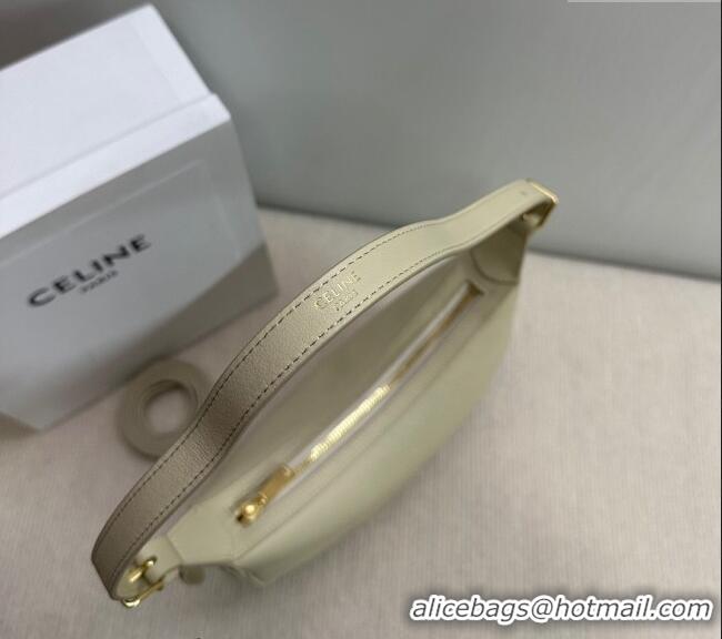 Spot Bulk Celine Small Heloise Hobo Bag in Supple Calfskin 117253 Light Stone Grey 2024