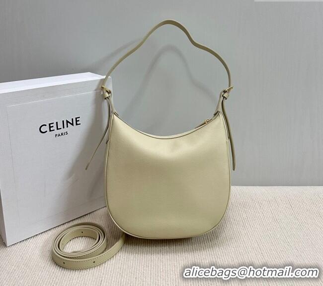 Spot Bulk Celine Small Heloise Hobo Bag in Supple Calfskin 117253 Light Stone Grey 2024