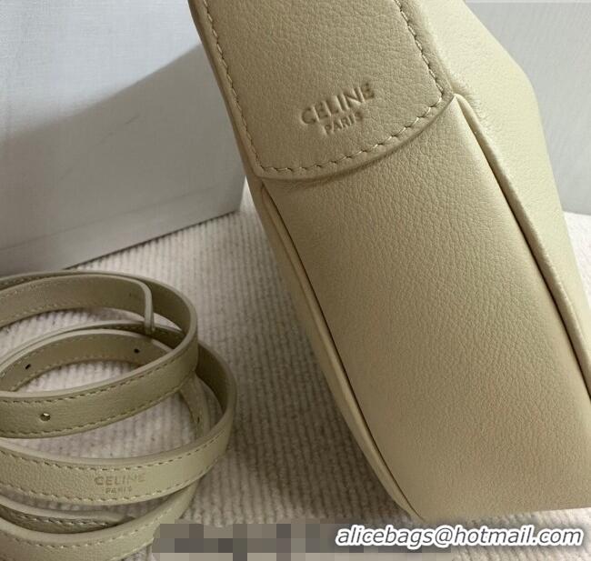 Spot Bulk Celine Small Heloise Hobo Bag in Supple Calfskin 117253 Light Stone Grey 2024