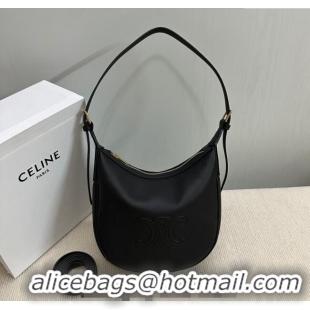 Market Sells Celine Small Heloise Hobo Bag in Supple Calfskin 117253 Black 2024