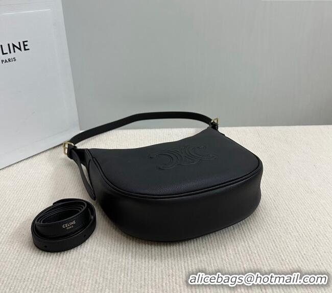 Market Sells Celine Small Heloise Hobo Bag in Supple Calfskin 117253 Black 2024