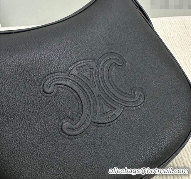 Market Sells Celine Small Heloise Hobo Bag in Supple Calfskin 117253 Black 2024