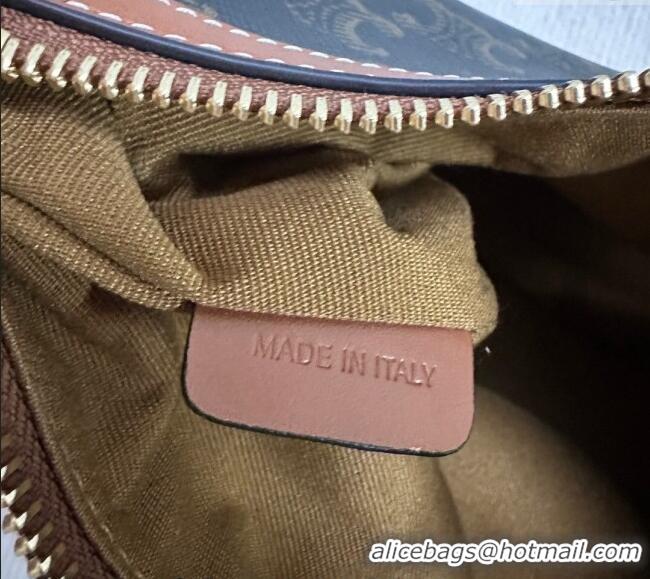 Best Price Celine Small Heloise Hobo Bag in Triomphe Canvas 117252 2024