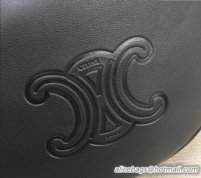 Top Grade Celine Medium Heloise Hobo Bag in Supple Calfskin 114713 Black 2024