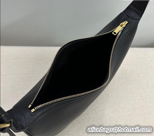 Top Grade Celine Medium Heloise Hobo Bag in Supple Calfskin 114713 Black 2024