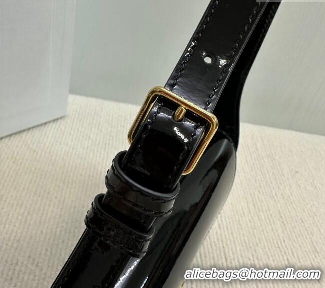 Modern Classic Celine Shoulder bag Terence in Patent Calfskin 118313 Black 2024