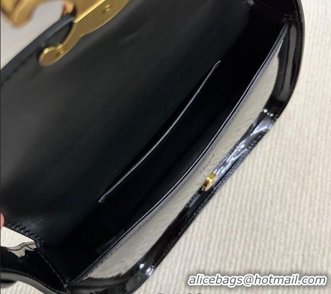 Modern Classic Celine Shoulder bag Terence in Patent Calfskin 118313 Black 2024