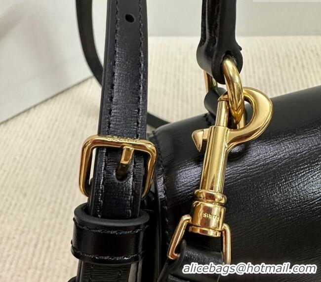 Inexpensive Celine Teen Lola Shoulder bag in Shiny Calfskin 119533 Black 2024