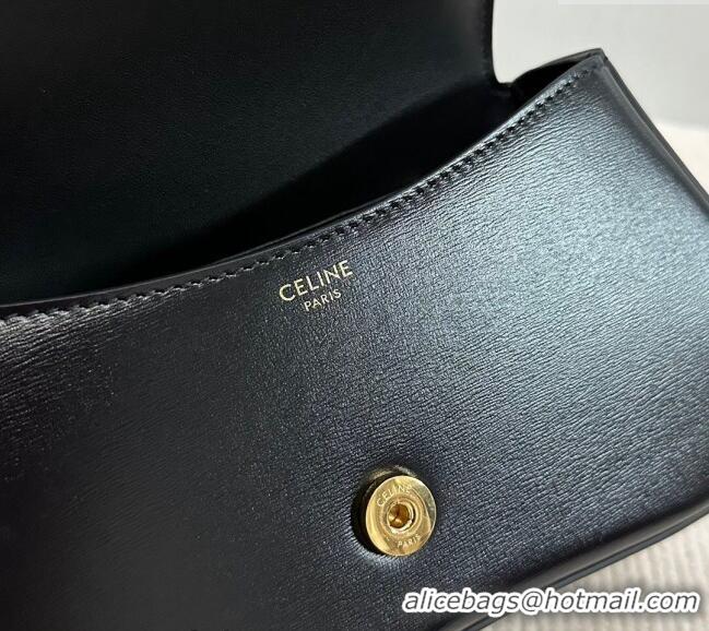 Inexpensive Celine Teen Lola Shoulder bag in Shiny Calfskin 119533 Black 2024