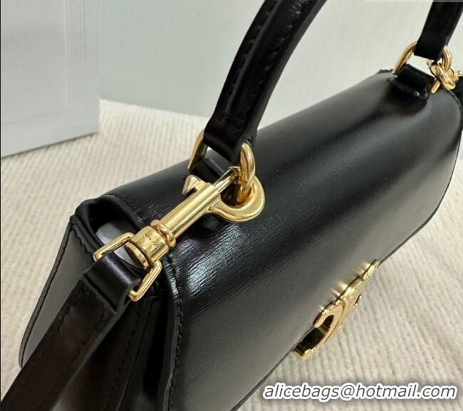 Inexpensive Celine Teen Lola Shoulder bag in Shiny Calfskin 119533 Black 2024