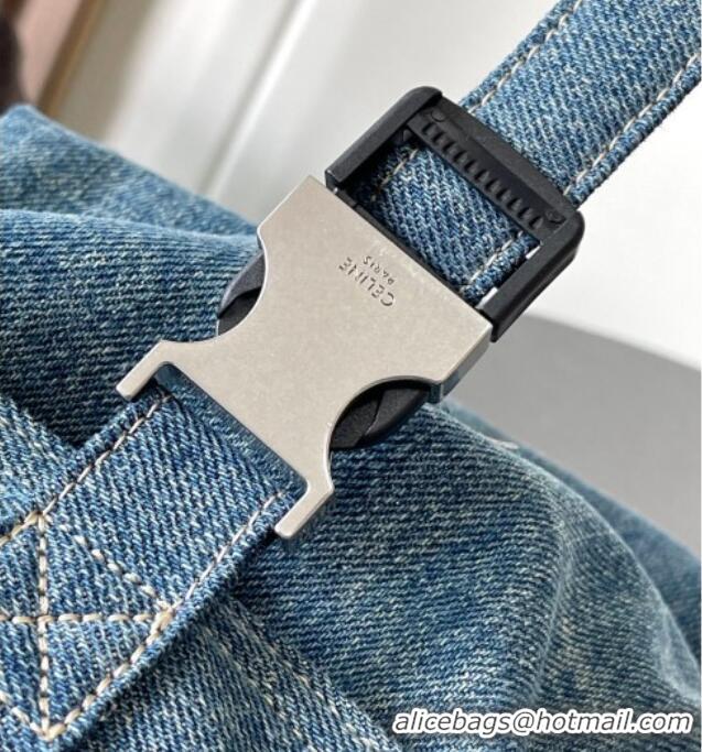 Market Sells Celine Mens Tote Bag in Blue Denim with Celine 116072 2024