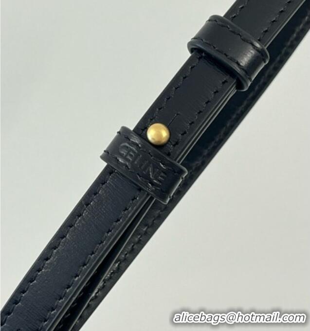 Good Product Celine Mini Claude in Shiny Calfskin 101513 Black 2024