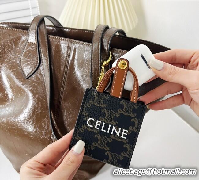 Grade Design Celine Signature Print Micro Vertiacl Cabas Pouch Bag Charm 0115 2025