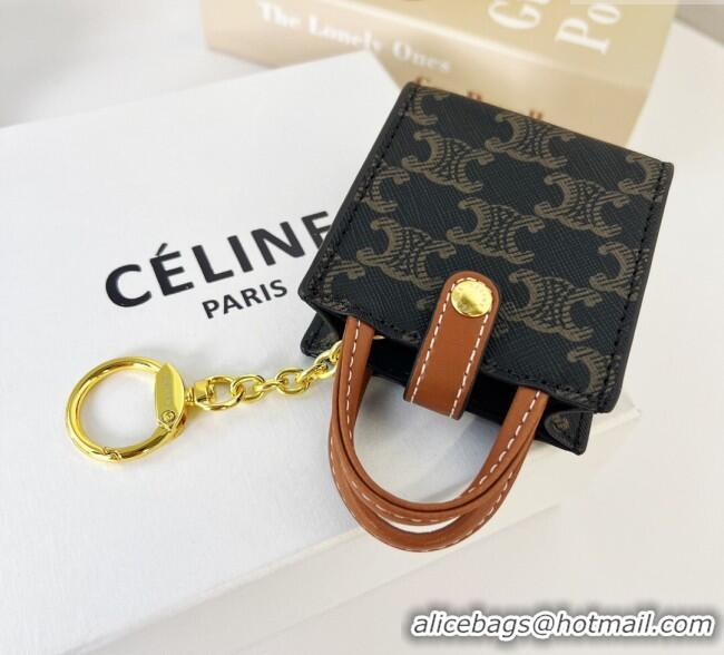 Grade Design Celine Signature Print Micro Vertiacl Cabas Pouch Bag Charm 0115 2025