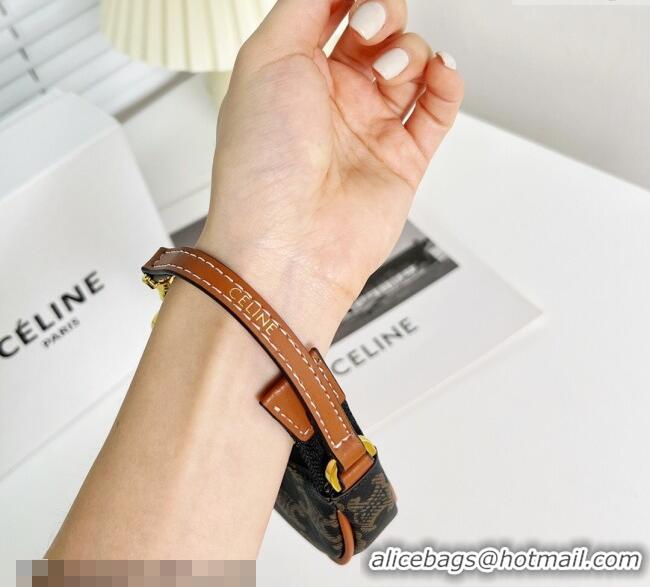 Good Looking Celine Mini Ava Signature Print Pouch 0115 2025