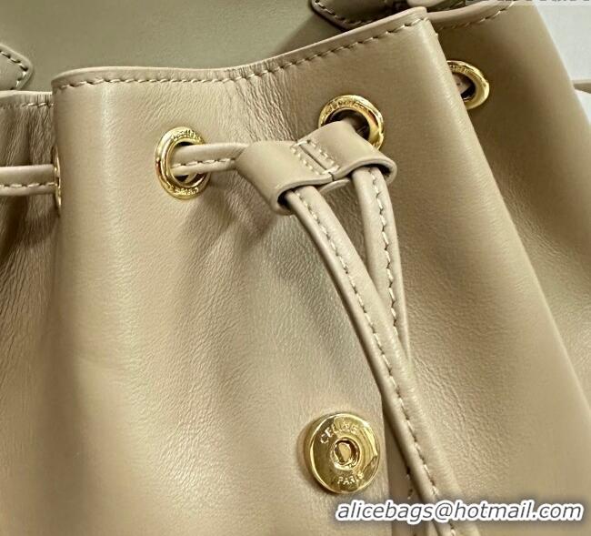 Luxury Discount Celine Backpack Bonnie Bag in Smooth Calfskin 118703 Beige 2025