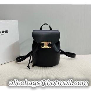 Grade Quality Celine Backpack Bonnie Bag in Smooth Calfskin 118703 Black 2025