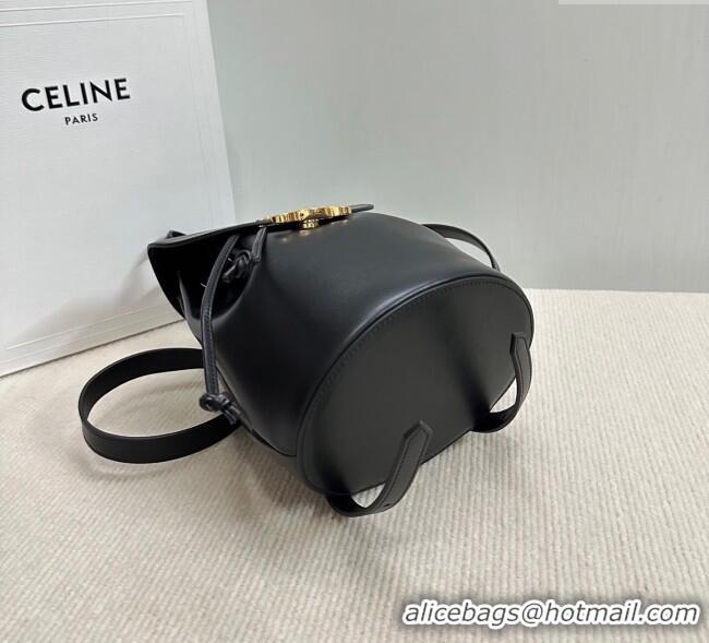 Grade Quality Celine Backpack Bonnie Bag in Smooth Calfskin 118703 Black 2025