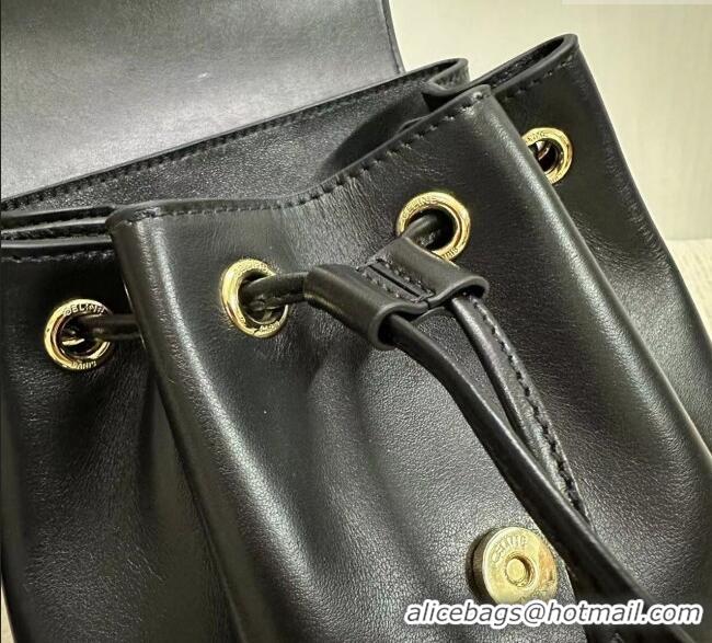 Grade Quality Celine Backpack Bonnie Bag in Smooth Calfskin 118703 Black 2025